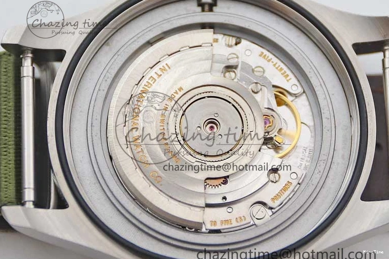 MIROTIME 0126 FastDry Mark XVIII “TRIBUTE TO MARK XI” IW327007 M+F 1:1 Best Edition Black Dial on Green Nylon Strap A 7050